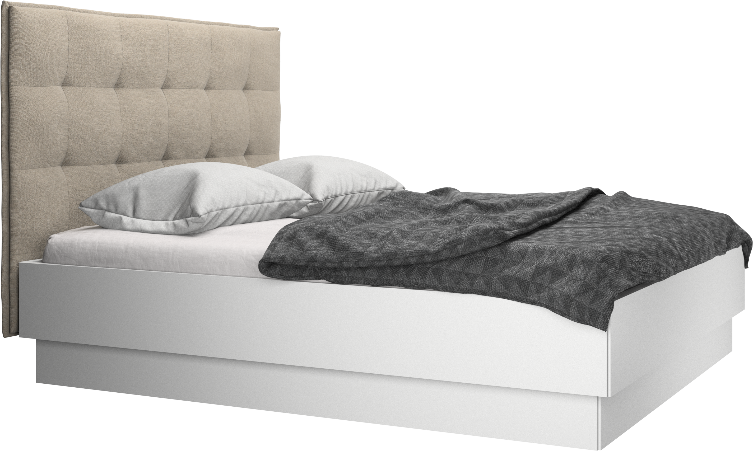 取付無料！ボーコンセプト ルガーノ サイドテーブル付きシングルベッド